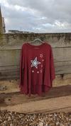 Cotton star tunic | Red