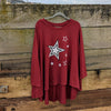 Cotton star tunic | Red