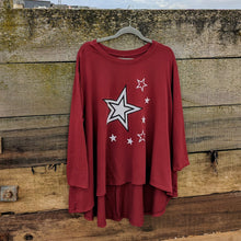  Cotton star tunic | Red