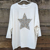 Cotton star tunic | White