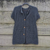 Short sleeve cardigan | Gray