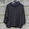 Soft Poncho jumper | Black