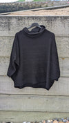 Soft Poncho jumper | Black