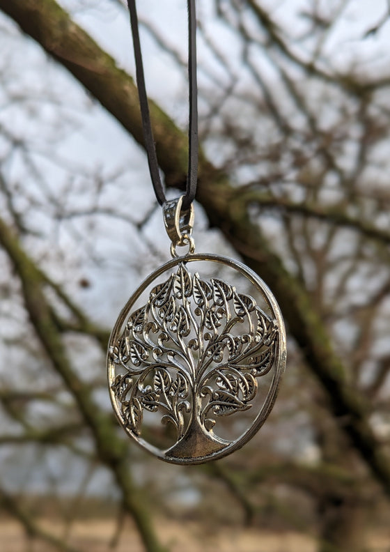 Tree of life necklace on cord