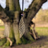 Dragonfly wing necklace on cord