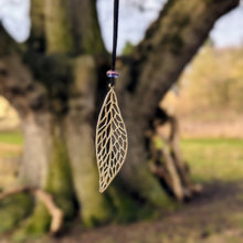  Dragonfly wing necklace on cord