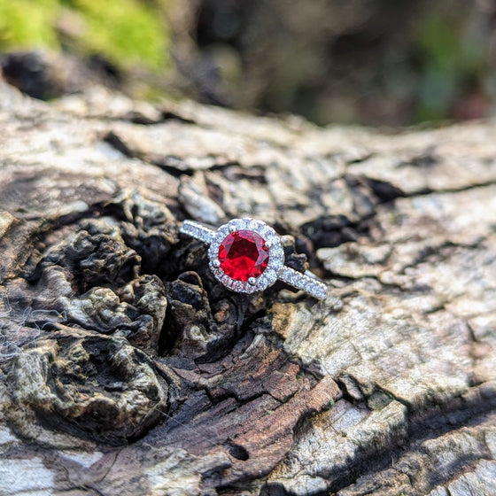 Stainless steel Zircon ring