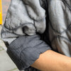 Quilted jacket with pockets | Weathered grey