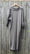 Cocoon maxi shirt dress in Grey