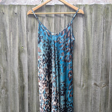  Maxi cami dress in teal | Animal print | Teal