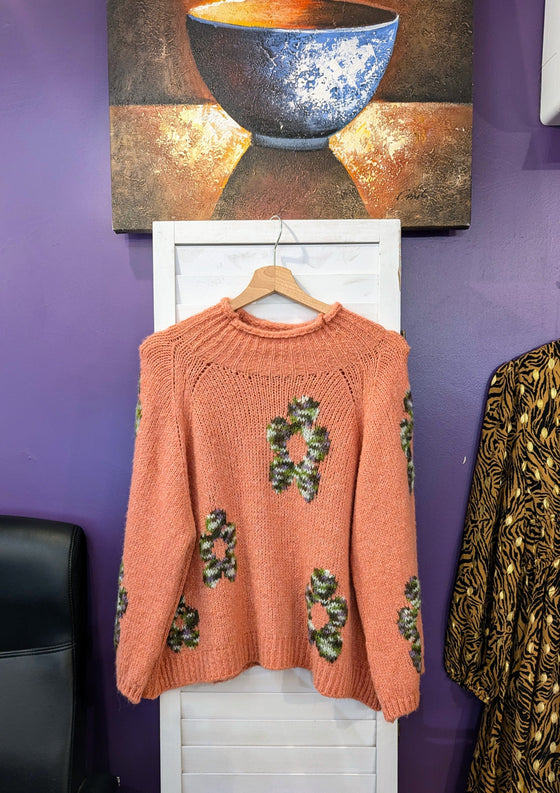 Flower jumper | Coral