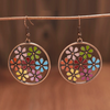 Flower boho earrings