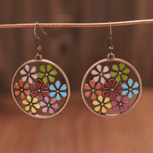  Flower boho earrings