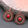 Vintage round earrings