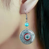 Round boho earrings