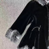 Luxurious Black Faux Fur Trim Hooded Winter Coat DH12