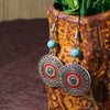 Round boho earrings