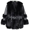 Faux Fur and Leather Winter Coat DH20: Purple