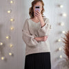 Chunky Alpaca mix jumper | Ivory