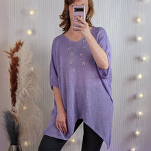  High low crochet tunic | Lilac