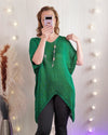 High low crochet tunic | Green