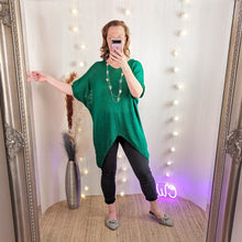  High low crochet tunic | Green