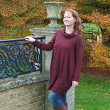  Knit dress with pockets | Burgundy