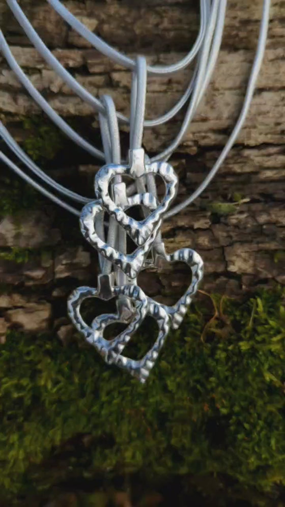 Layered heart necklace